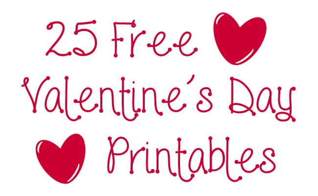 25 Free Valentine #39 s Day Printables Archives Pretty My Party