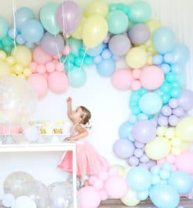 Sorbet Pastel Balloon Themed Party Pretty My Party