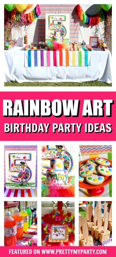 Rainbow Art Party - Pretty My Party