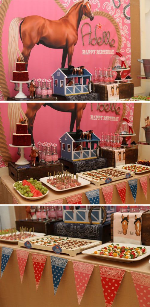 Pink, Red And Blue Cowgirl Birthday Party - Pretty My Party