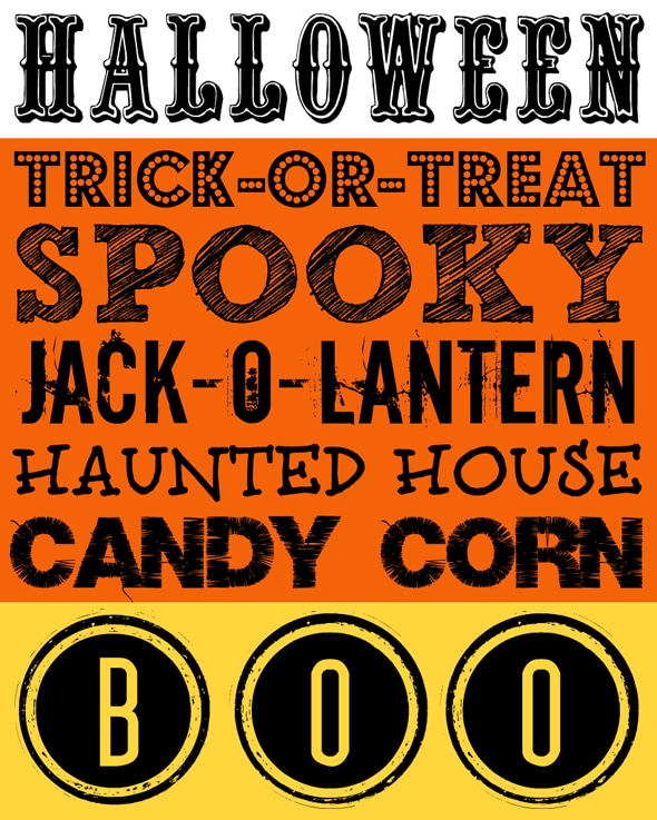 10 Free Halloween Printables - Pretty My Party
