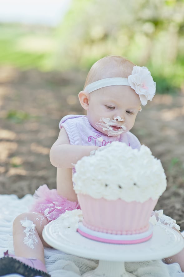 Blush and Cream 1st Birthday - Pretty My Party