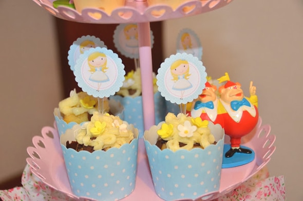 Alice in Wonderland Themed Dessert Table - Pretty My Party