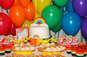 Rainbow Birthday Party - Pretty My Party - Party Ideas