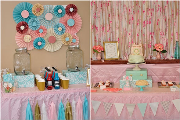 Vintage Rose Garden First Birthday Party