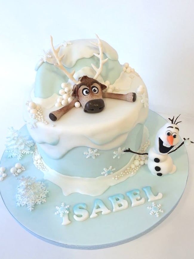 Celebrate Your Kid's Birthday With a Frozen Theme Fondant Cake | Hyderabad