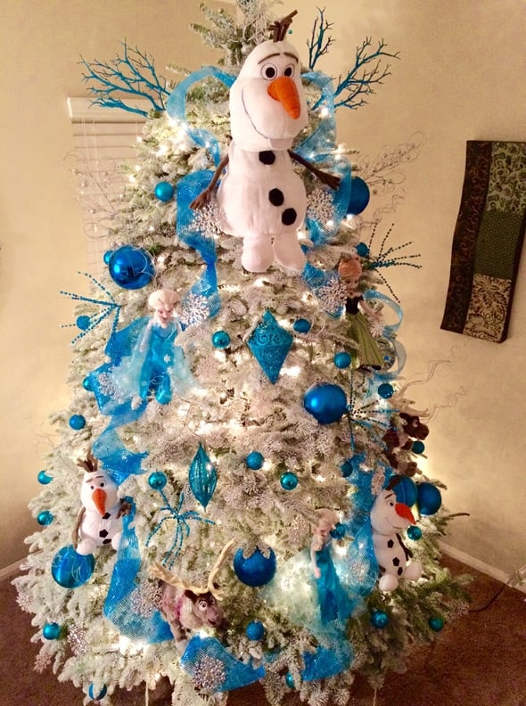 Frozen Inspired Christmas Tree - Pretty My Party