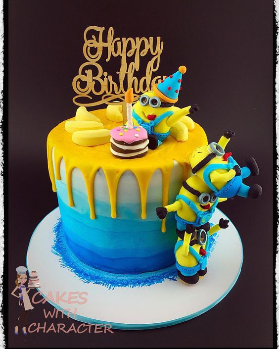 Minions Birthday Cake - Cake Zone