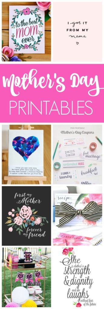 Free Mother's Day Printables - Pretty My Party