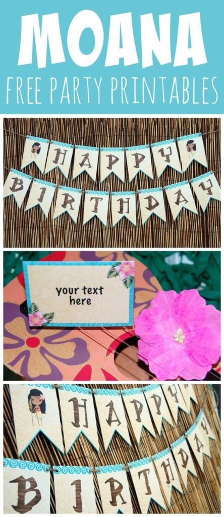 Free Disney Moana Birthday Party Printables - Pretty My Party