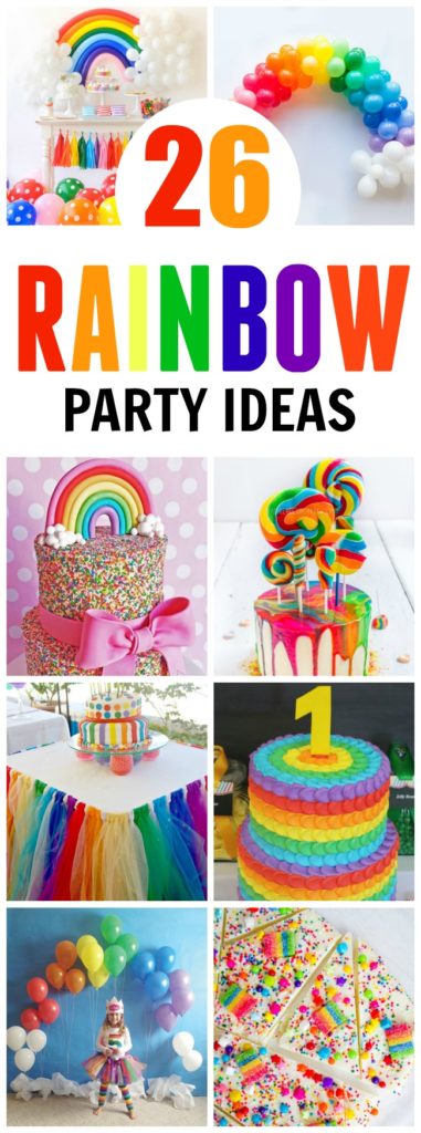 rainbow birthday party