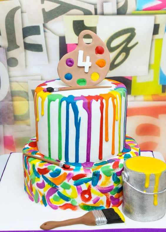 Birthday Clipart-birthday cake with candles cartoon style clip art