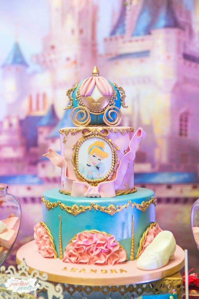 Cinderella Theme Cakes Online | Order Cinderella Theme Cakes Online