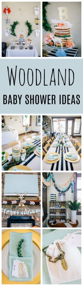 Modern Woodland Themed Baby Shower