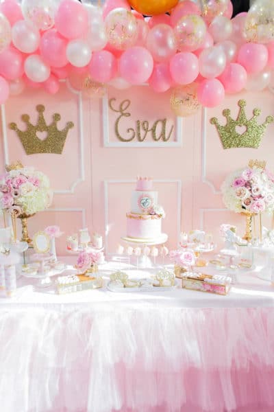 Pink and Gold Princess Birthday Party - Pretty My Party