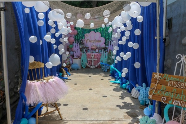 Mermaid Under the Sea 1st Birthday Party - Pretty My Party