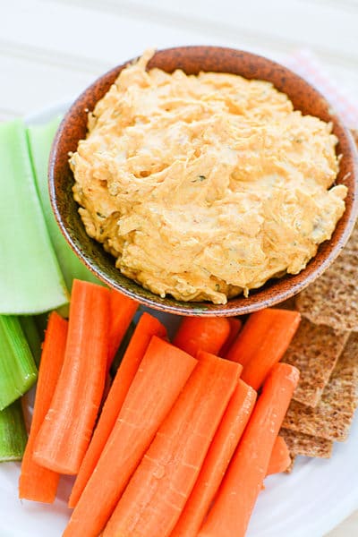 Easy Crockpot Buffalo Chicken Dip - Pretty My Party