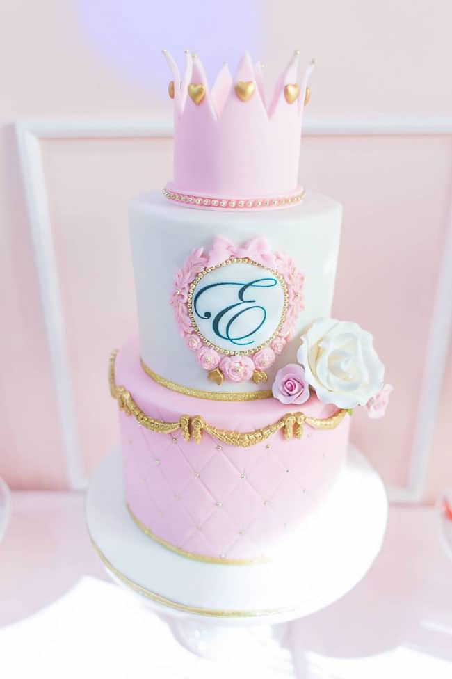 55+ Cute Cake Ideas For Your Next Party : Two-Tiered Cake for 3rd Birthday