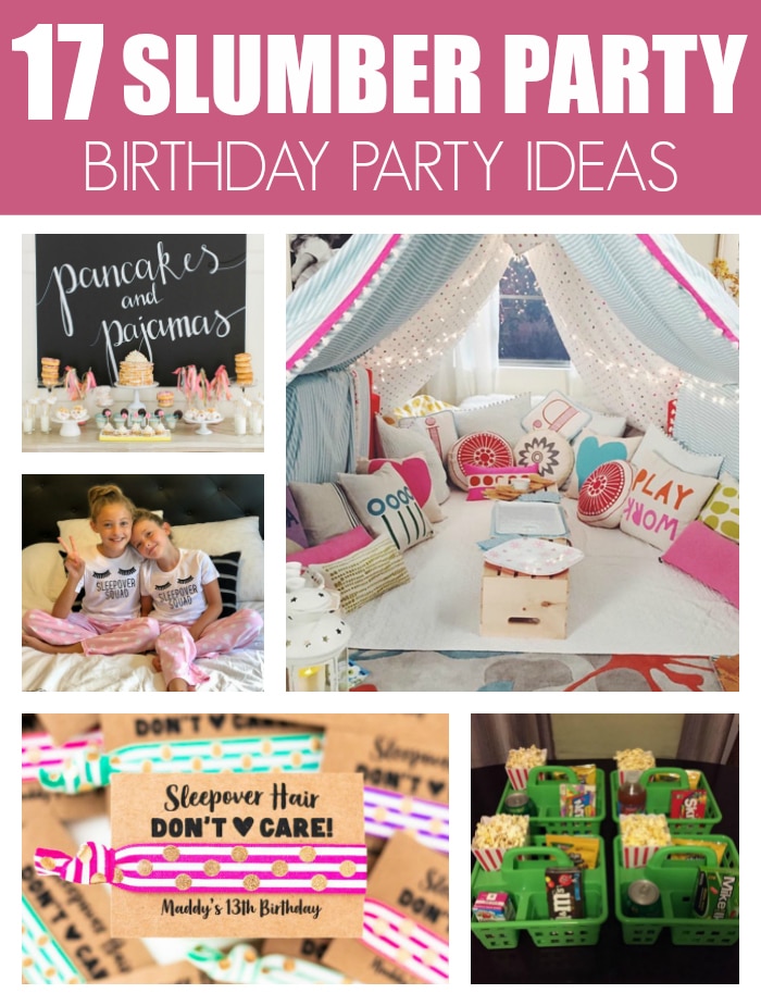 Sleepover Pajama Party Ideas - Perfect My Party - Girls Party Ideas