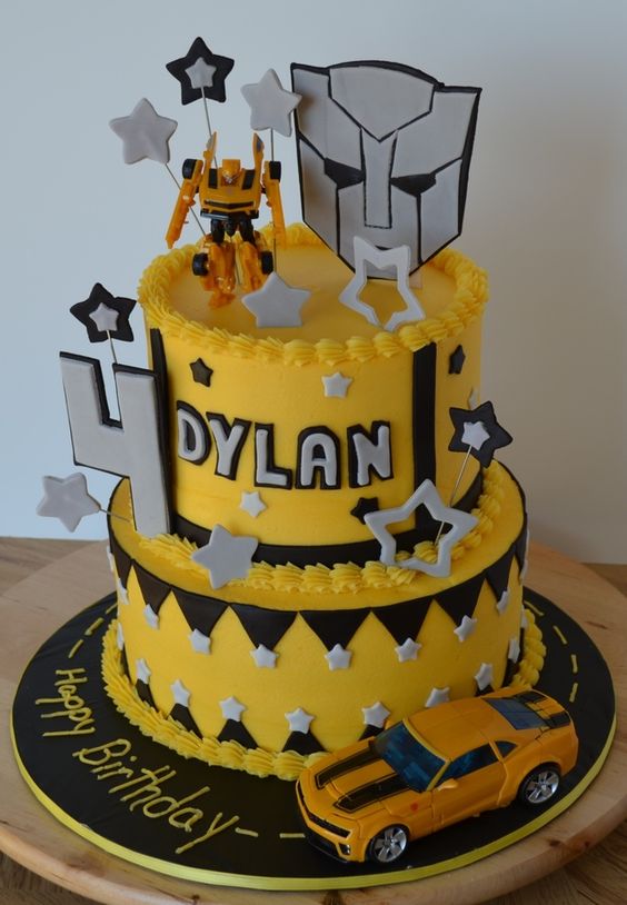 Bumblebee Transformers Cake - CakeCentral.com