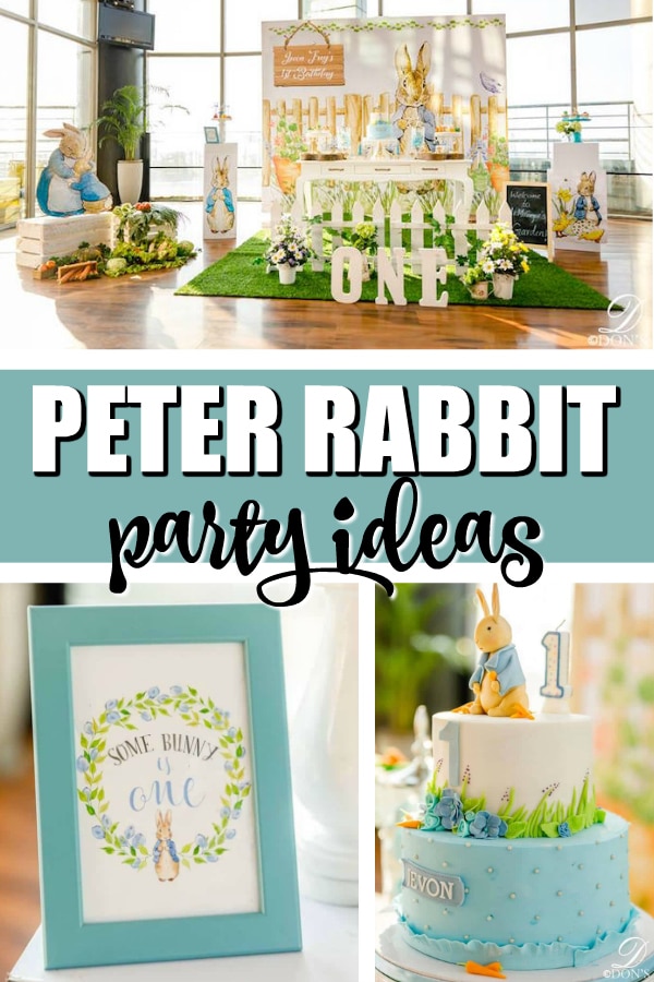Adorable Peter Rabbit 1st Birthday Party - Pretty My Party