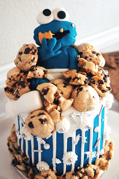 DIY Cookie Monster Party - Beautiful Eats & Things  Cookie monster party,  Cookie monster birthday party, Monster 1st birthdays