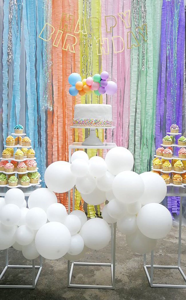 Pastel Balloon Garland | Pastel Rainbow Party Decorations