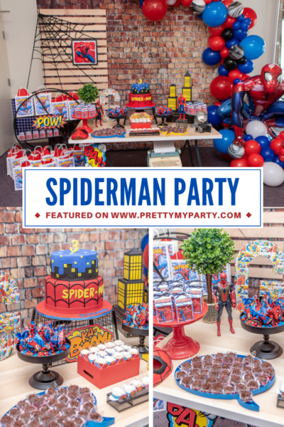 Spiderman 3rd Birthday Party - Pretty My Party