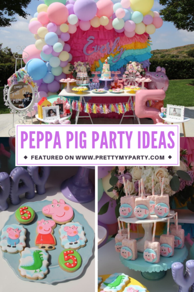 Rainbow Peppa Pig Birthday Party - Pretty My Party