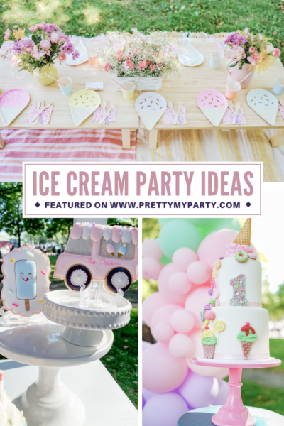 Ice Cream 1st Birthday Picnic - Pretty My Party