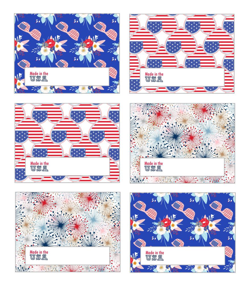 Free printable 4th of July food tent cards for your party on www.prettymyparty.com