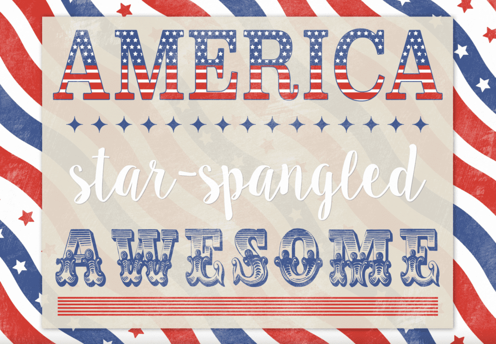 Free Fourth of July Printable Sign for your party on www.prettymyparty.com #freeprintable #fourthofjulyprintable