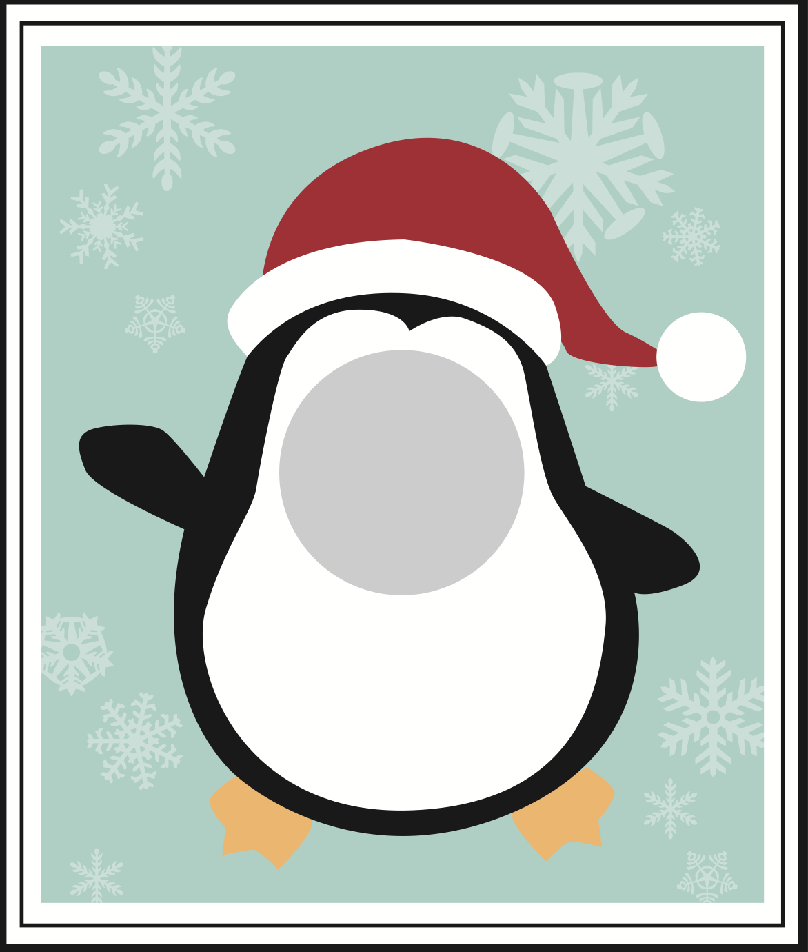 Free Elf on the Shelf printable penguin cutout on www.prettymyparty.com