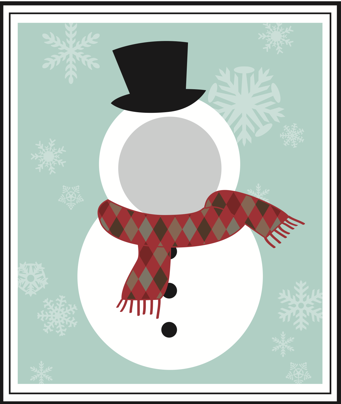 Free Elf on the Shelf Snowman Cutout Printable on www.prettymyparty.com