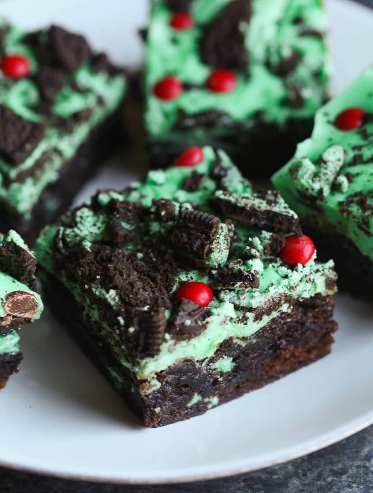 Grinch Brownies for a Grinch themed party