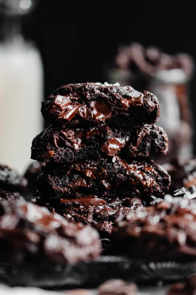 Triple Chocolate Chunk Cookies