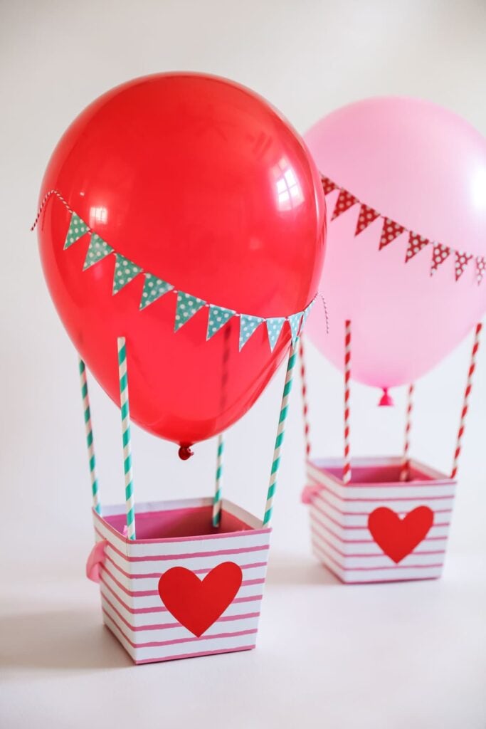 DIY Hot Air Balloon Valentine Boxes