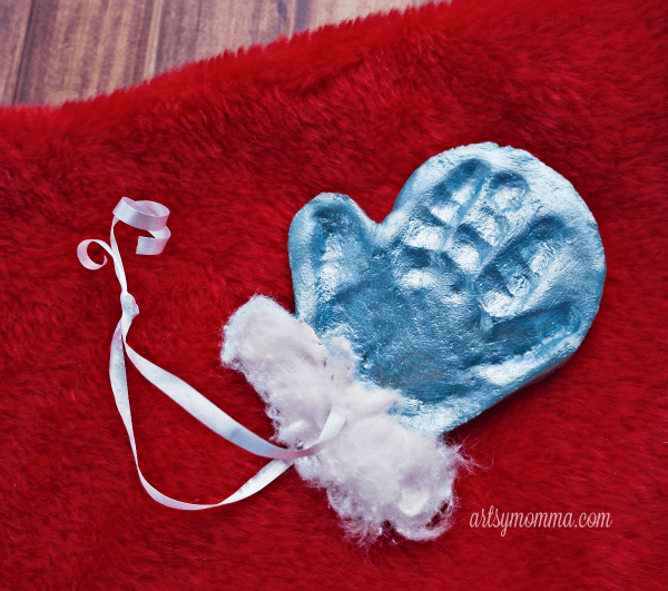 Salt dough mitten ornament keepsake