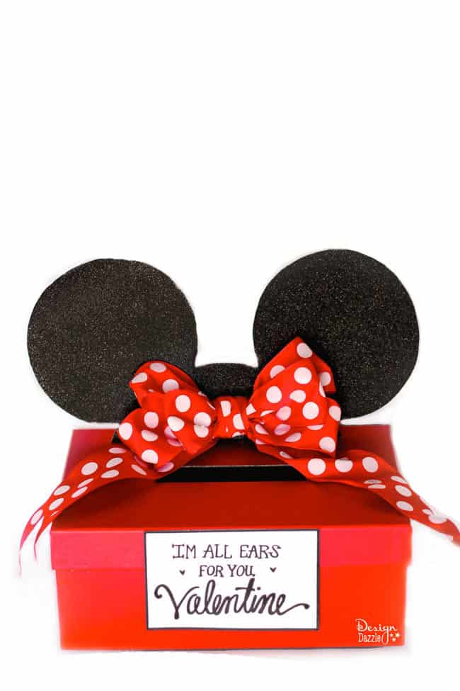 Minnie Mouse Valentine's Day Card Box